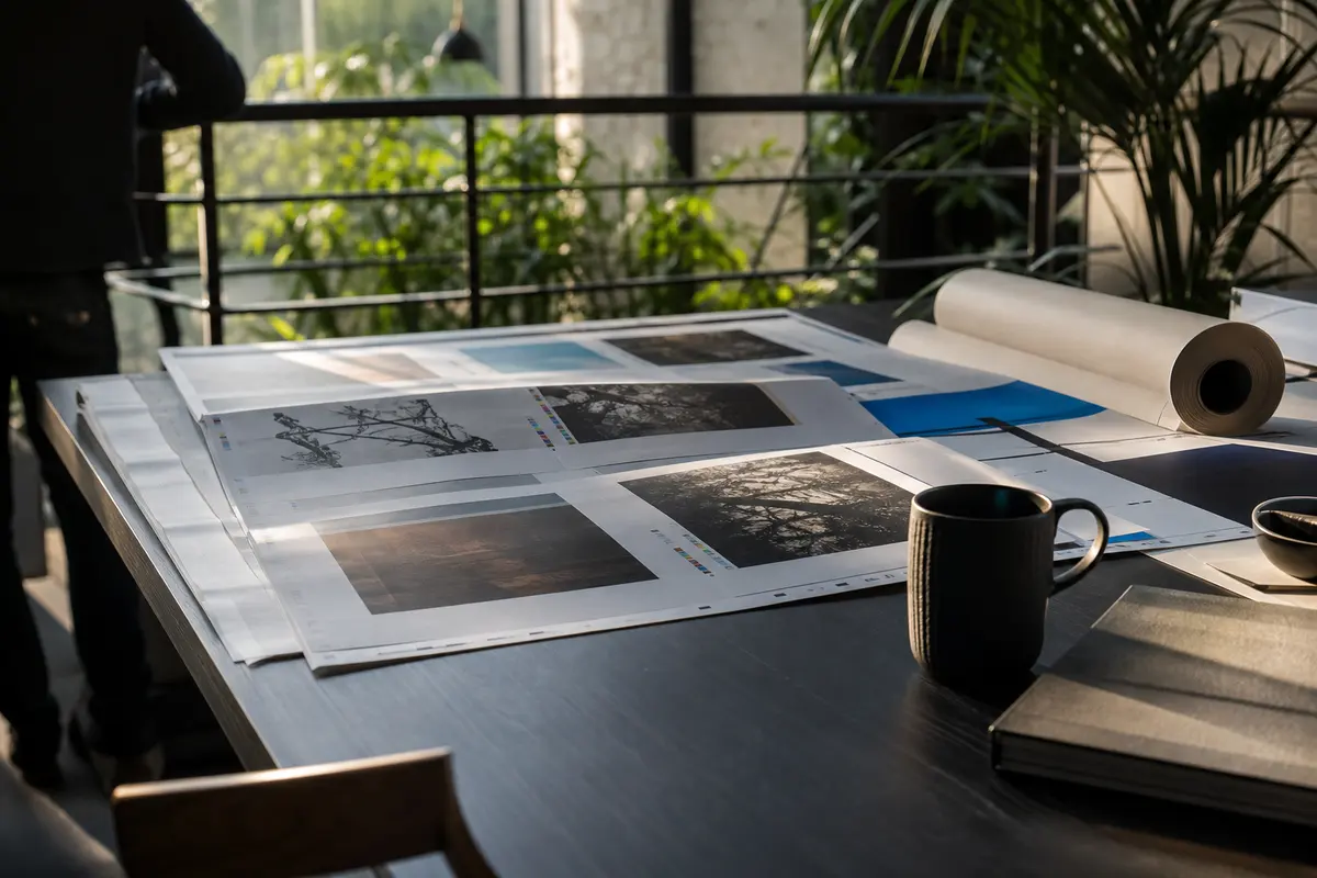 Editorial marketing planning scene for Ramona, California