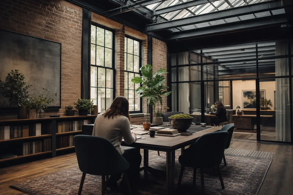 Editorial marketing planning scene for AI SEO in Rancho Cordova, California
