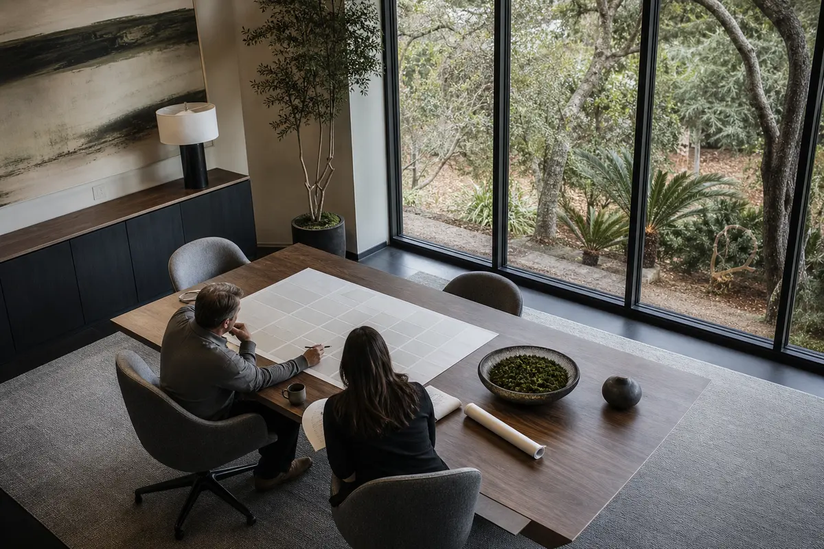 Editorial marketing planning scene for Rancho Cucamonga, California