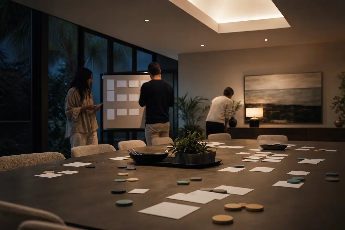 Editorial platform planning scene for ROI Dashboard in Rancho Mission Viejo, California