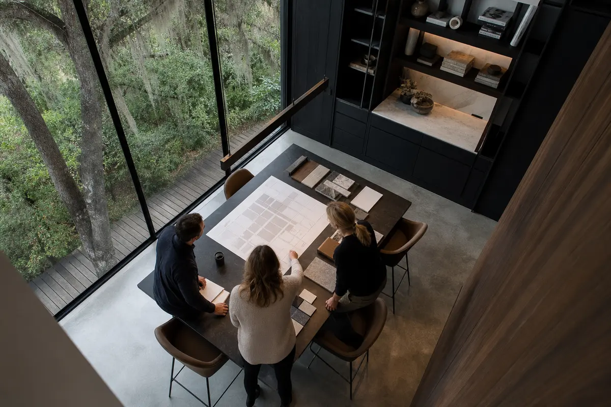 Editorial marketing planning scene for Legal News in Rancho San Diego, California