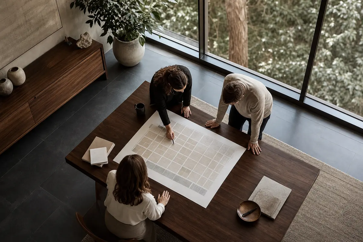 Editorial marketing planning scene for Ridgecrest, California