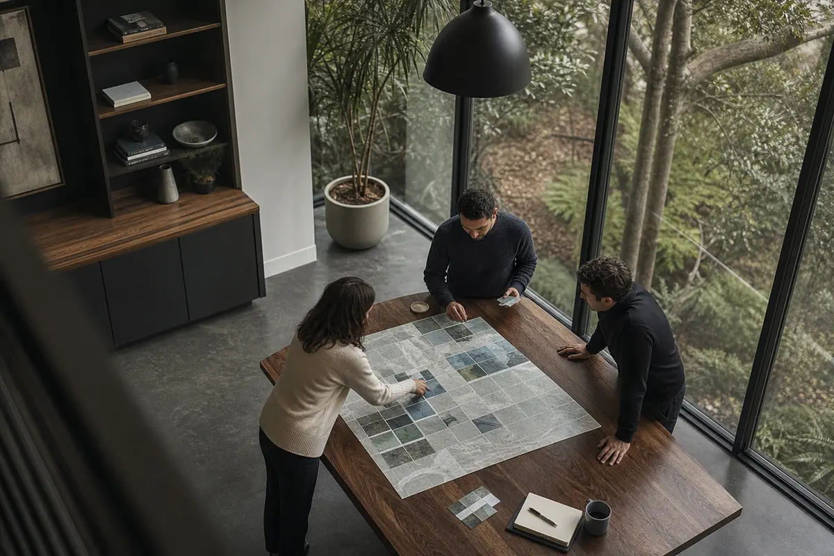 Editorial marketing planning scene for AI SEO in San Buenaventura (Ventura), California