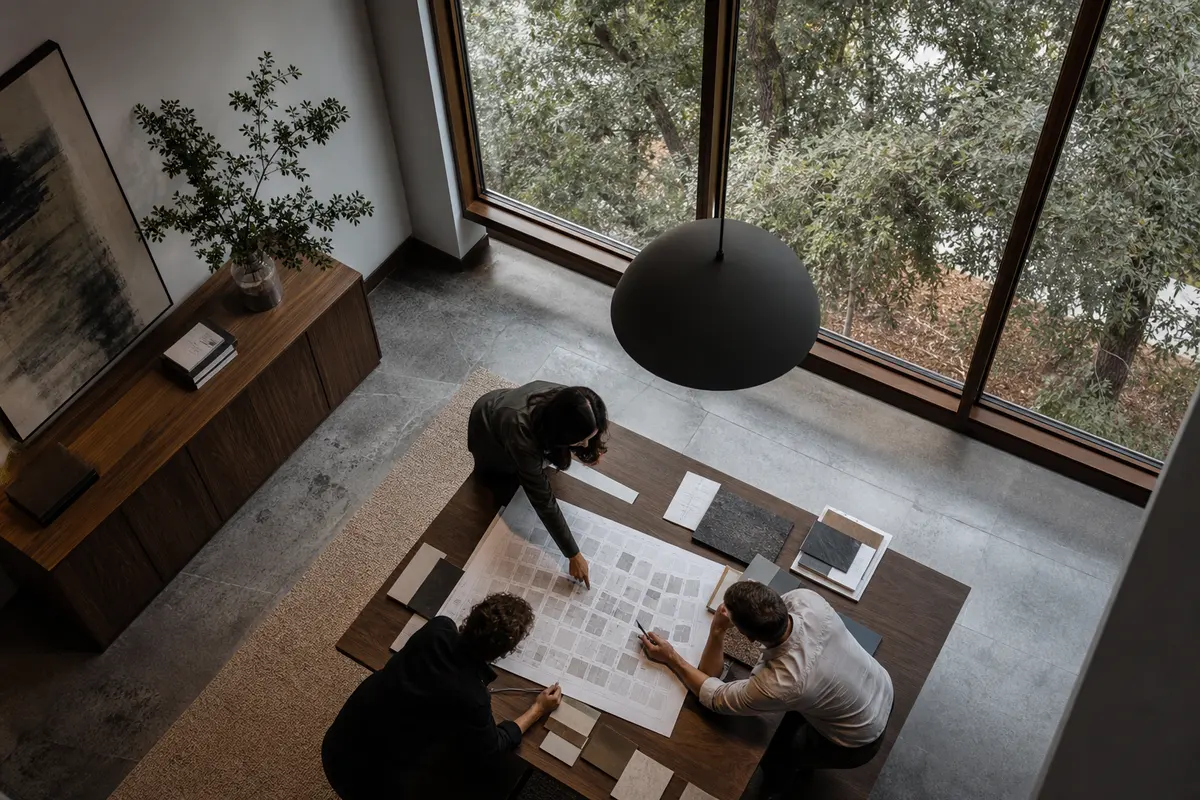 Editorial marketing planning scene for San Jose, California