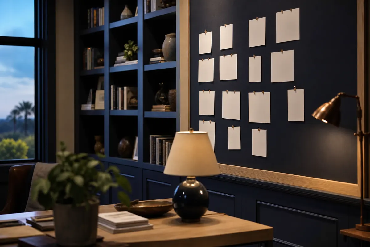 Editorial marketing planning scene for Legal News in San Juan Capistrano, California
