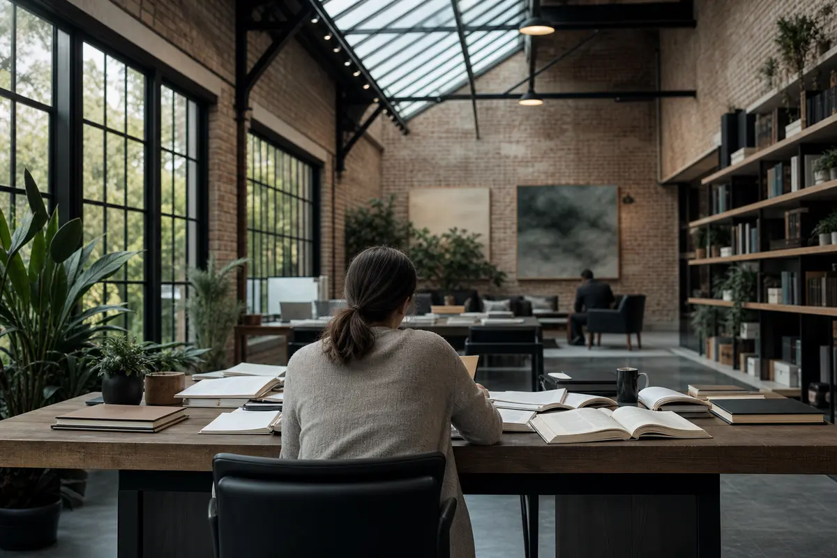 Editorial marketing planning scene for AI SEO in San Pablo, California