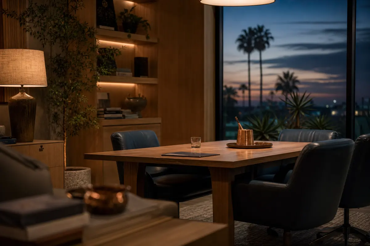 Editorial intake planning scene for Video Intake in Santa Monica, California