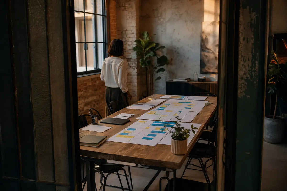 Editorial marketing planning scene for Local Service Ads in Santee, California