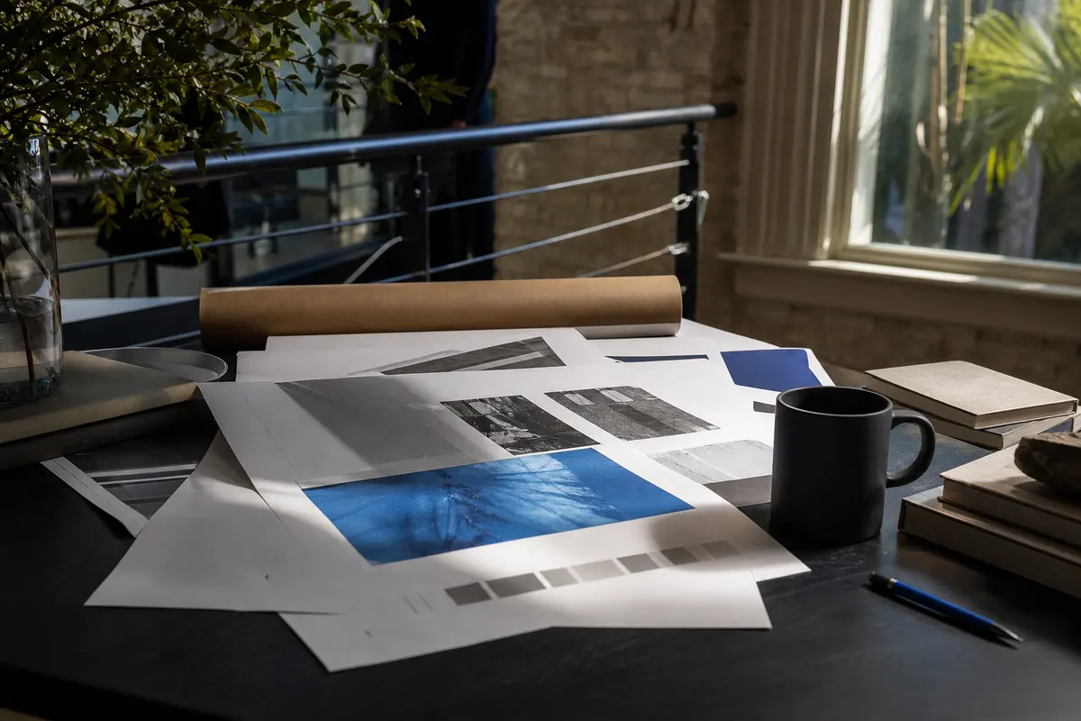Editorial marketing planning scene for Soquel, California