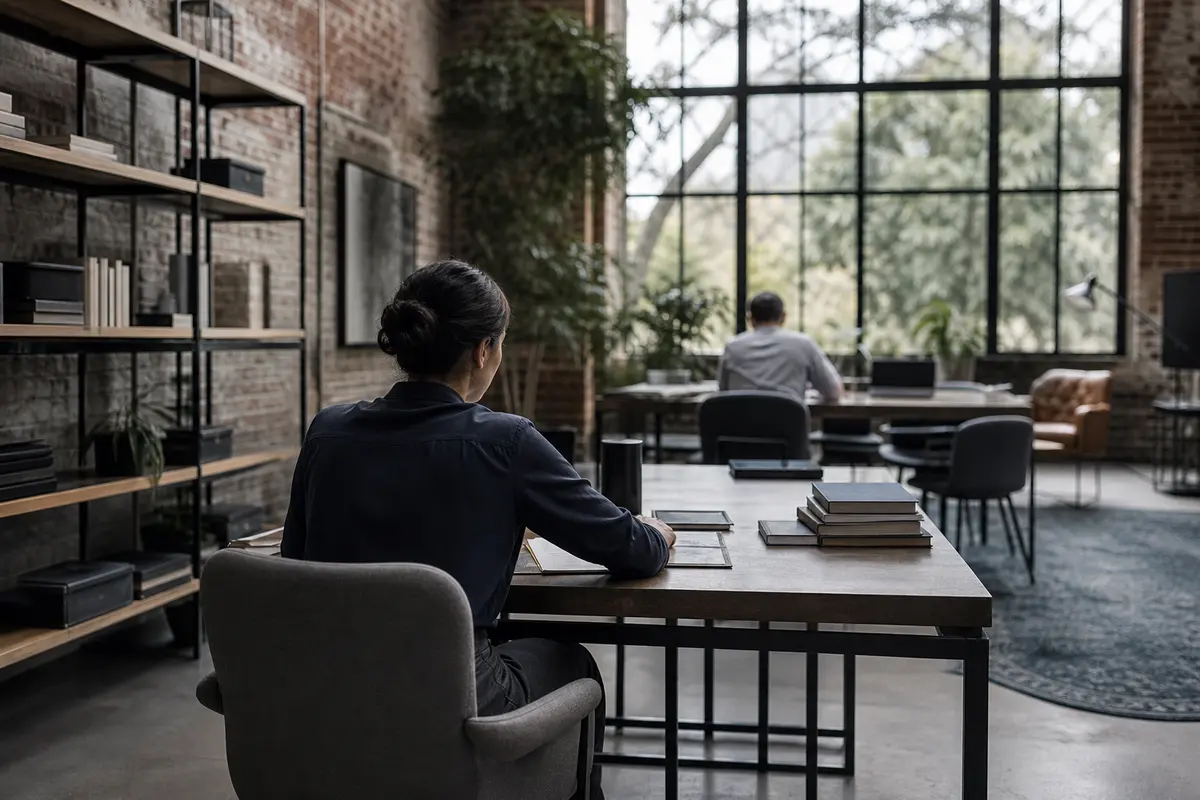 Editorial marketing planning scene for AI SEO in South Gate, California