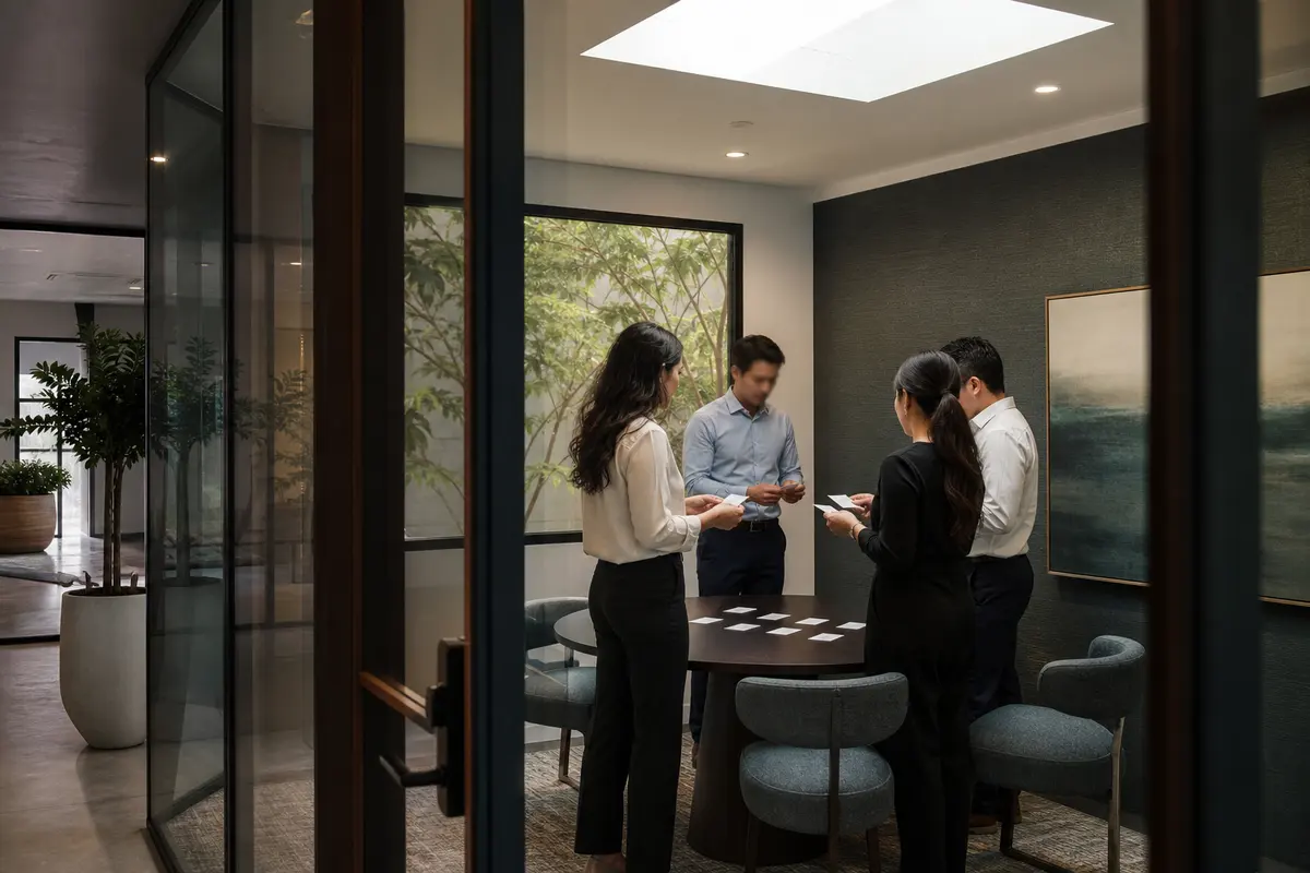 Editorial intake planning scene for Automation in South San Francisco, California