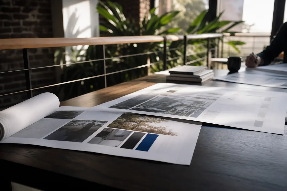 Editorial marketing planning scene for Spring Valley, California