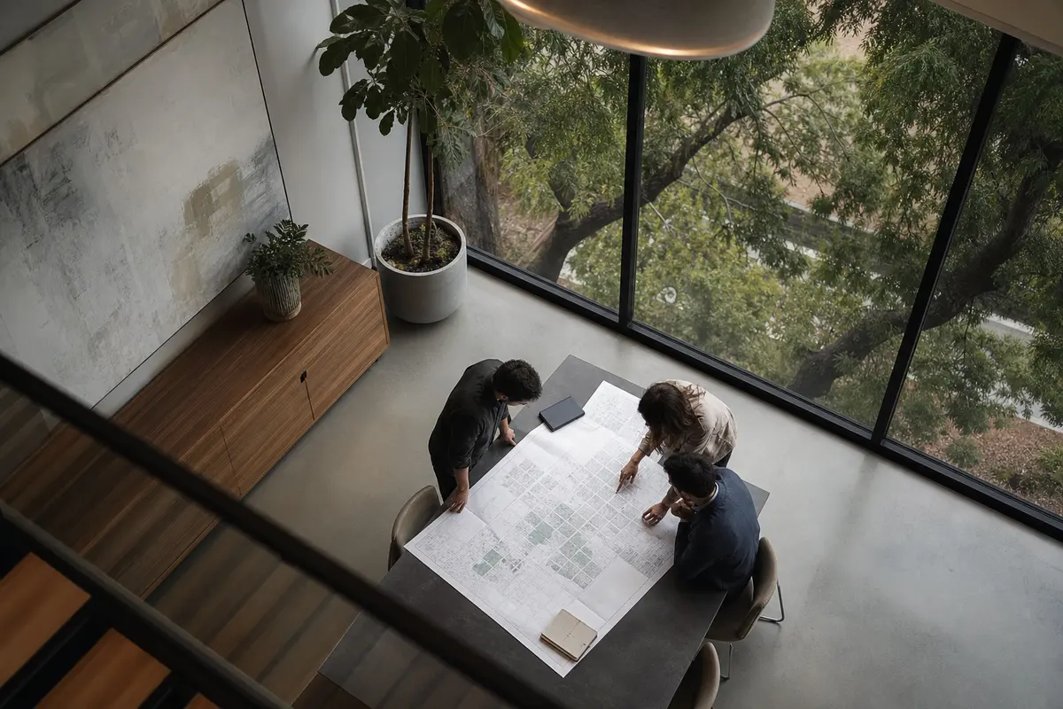 Editorial marketing planning scene for Local Service Ads in Stanford, California