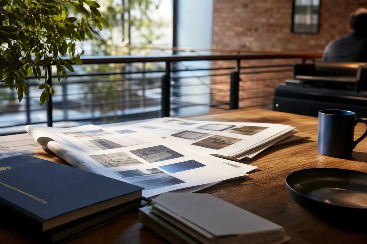 Editorial marketing planning scene for AI SEO in Sunnyvale, California