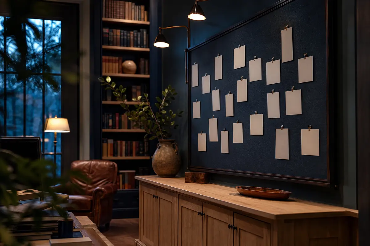 Editorial marketing planning scene for Sun Village, California