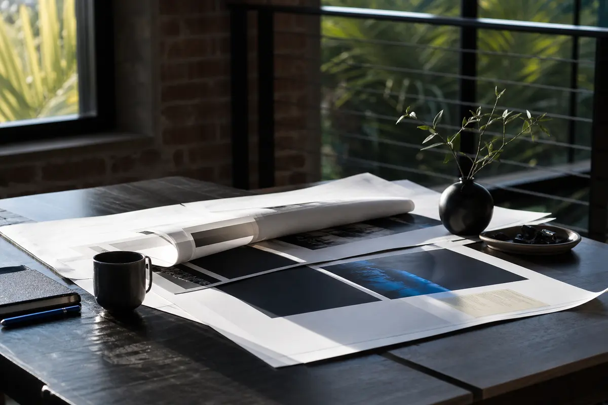 Editorial marketing planning scene for Thousand Oaks, California
