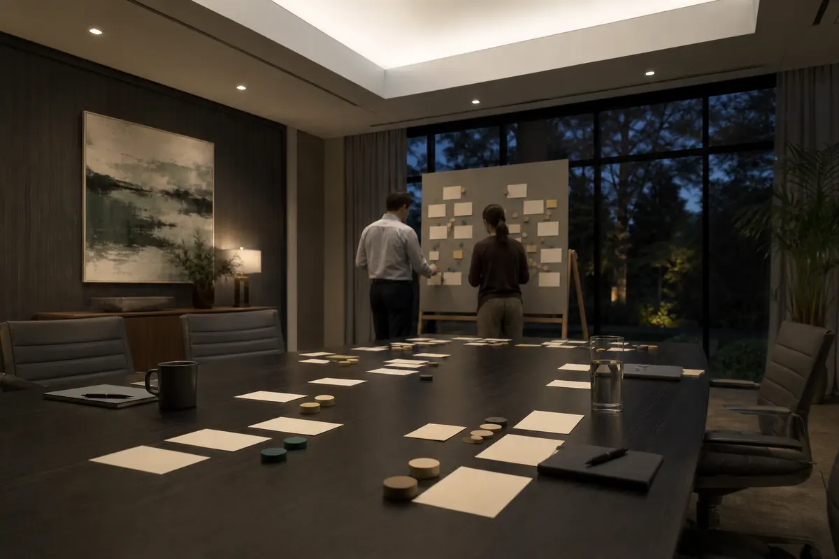 Editorial platform planning scene for ROI Dashboard in Thousand Oaks, California
