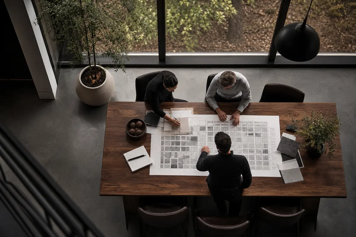 Editorial marketing planning scene for Programmatic SEO in Victorville, California