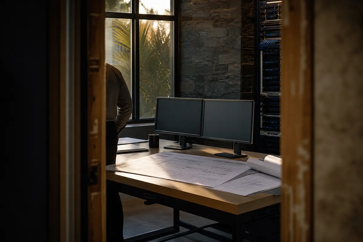 Editorial platform planning scene for Custom Software in Waterford, California