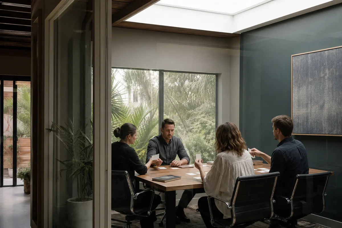Editorial intake planning scene for AI Answering in West Athens, California