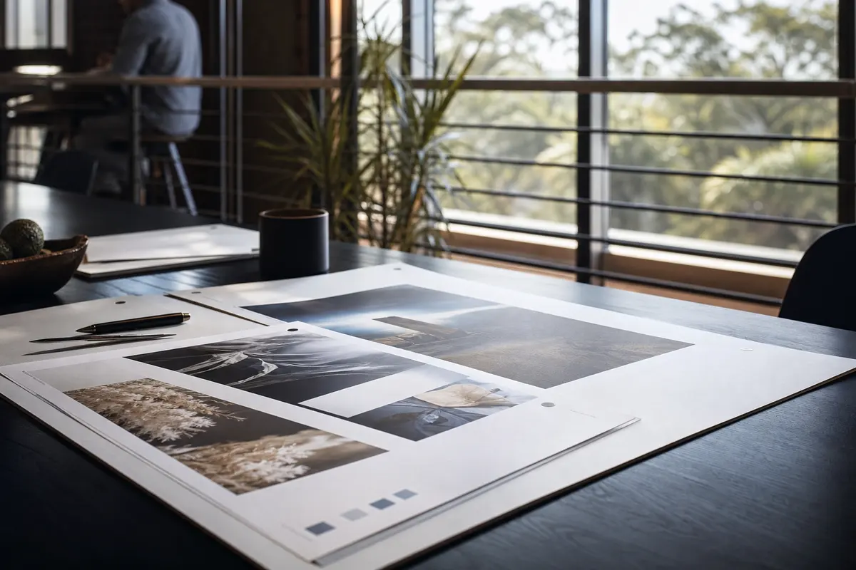 Editorial marketing planning scene for Westlake Village, California