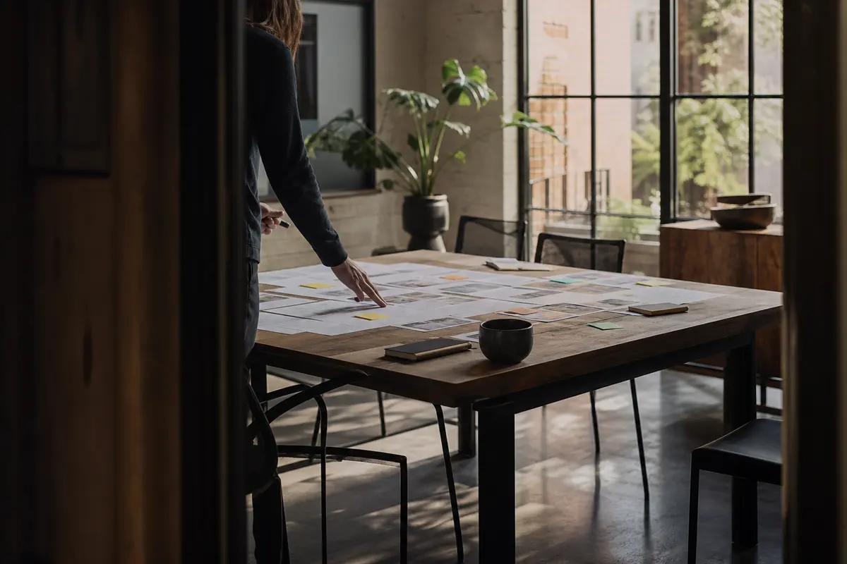 Editorial marketing planning scene for Programmatic SEO in Winters, California