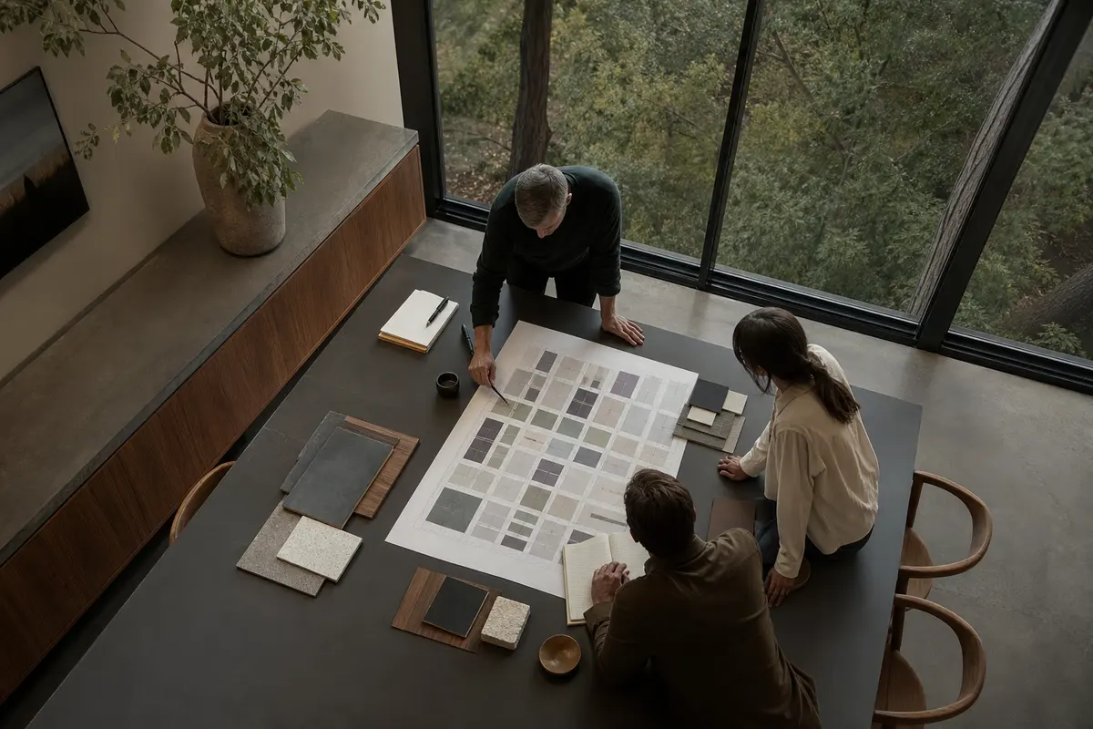Editorial marketing planning scene for Local Service Ads in Woodcrest, California