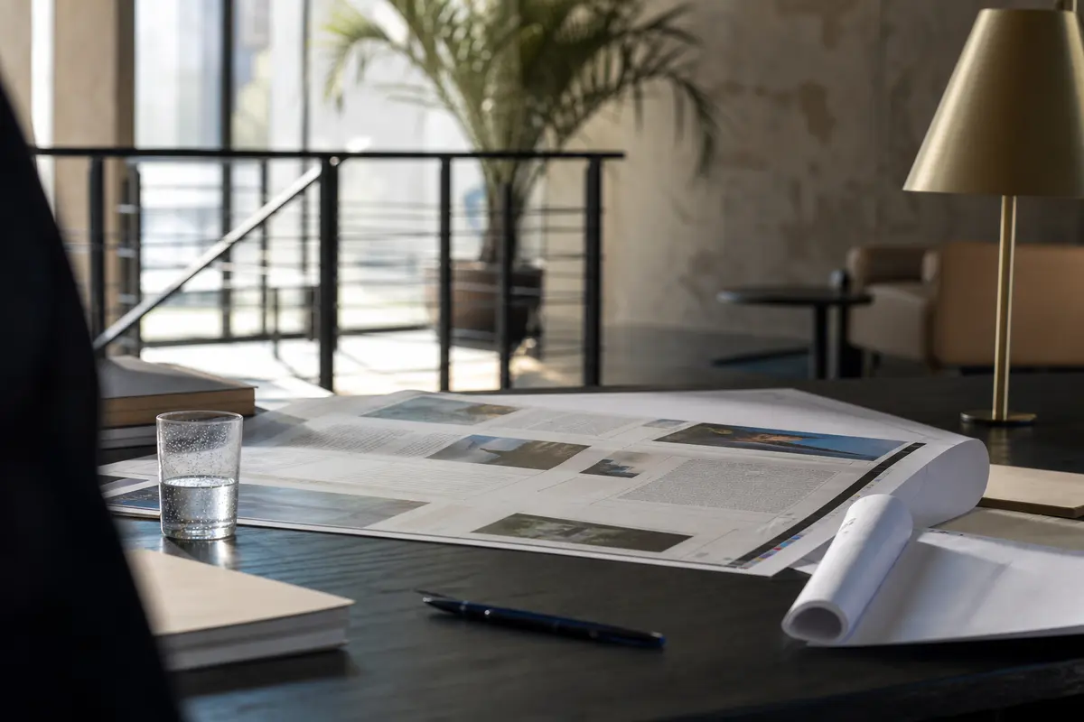 Editorial marketing planning scene for Gypsum, Colorado