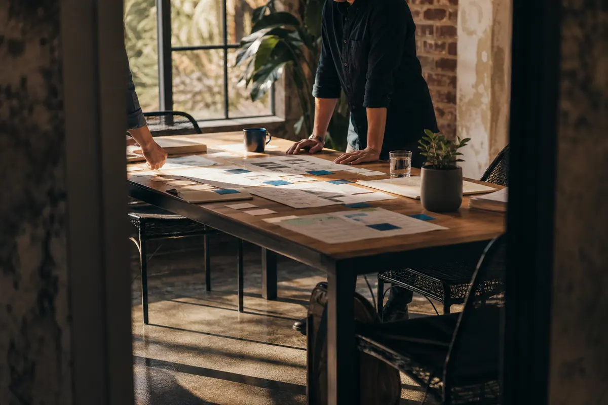 Editorial marketing planning scene for Highlands Ranch, Colorado
