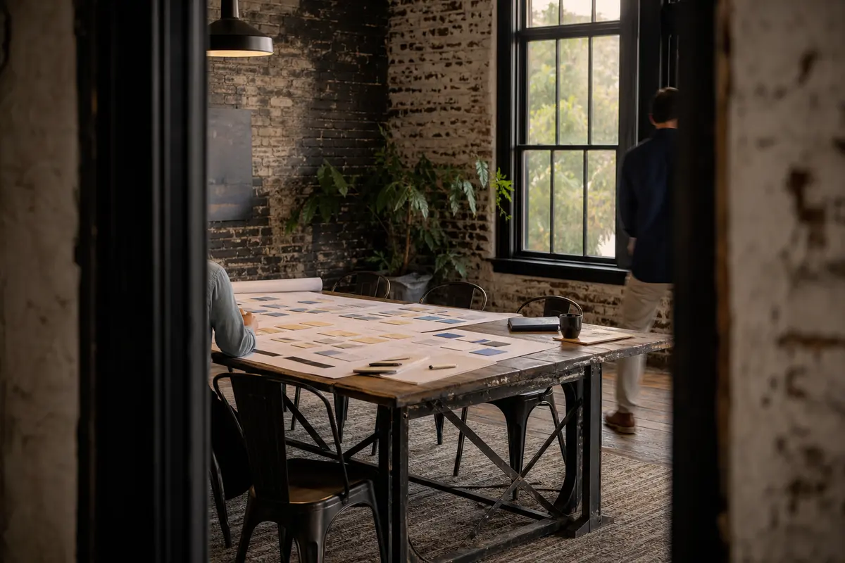Editorial marketing planning scene for Woodmoor, Colorado