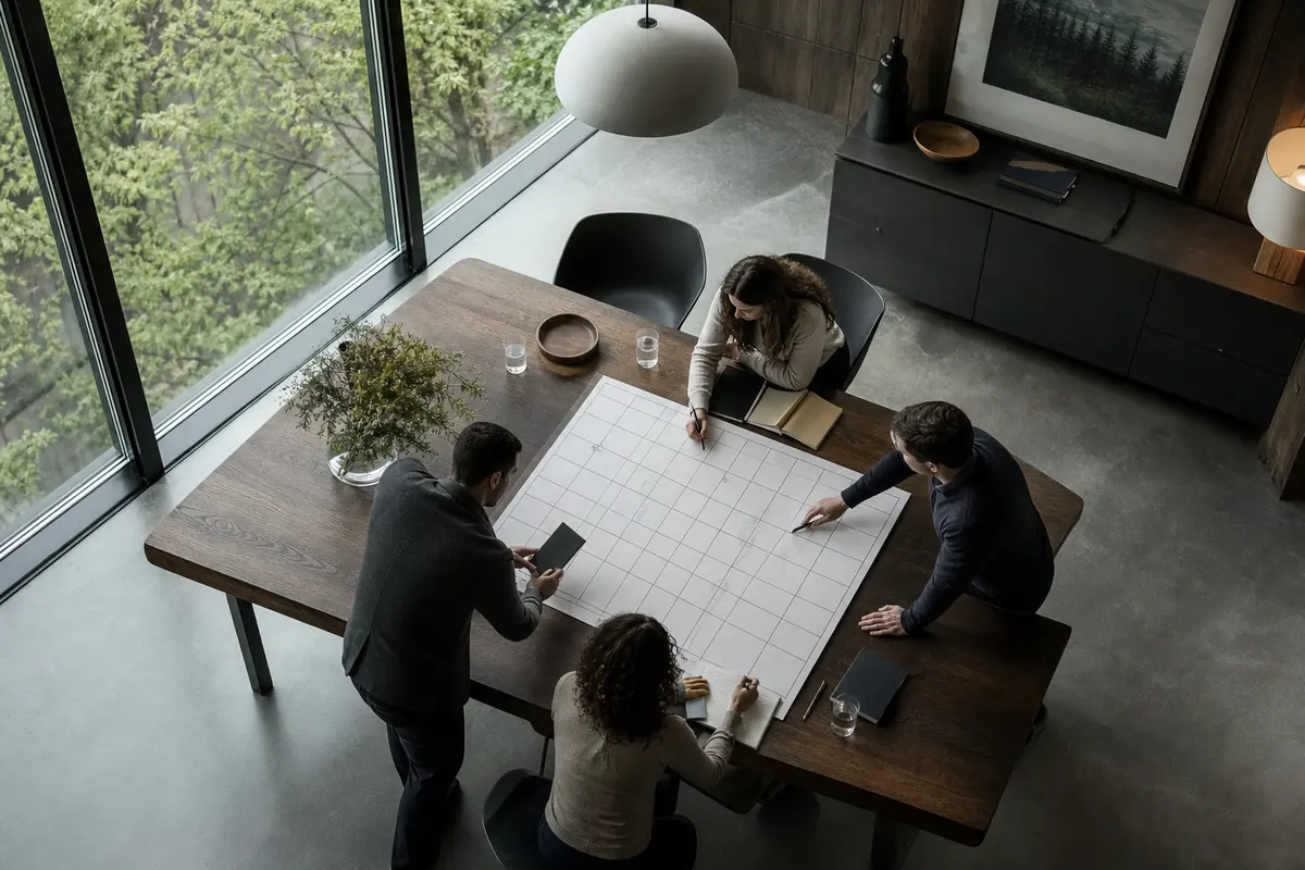 Editorial marketing planning scene for Programmatic SEO in Bethel, Connecticut