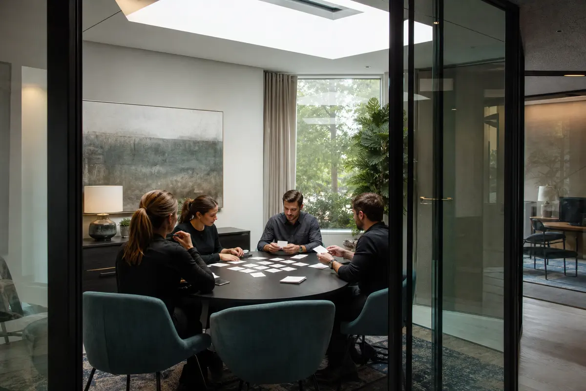 Editorial intake planning scene for Automation in Branford Center, Connecticut