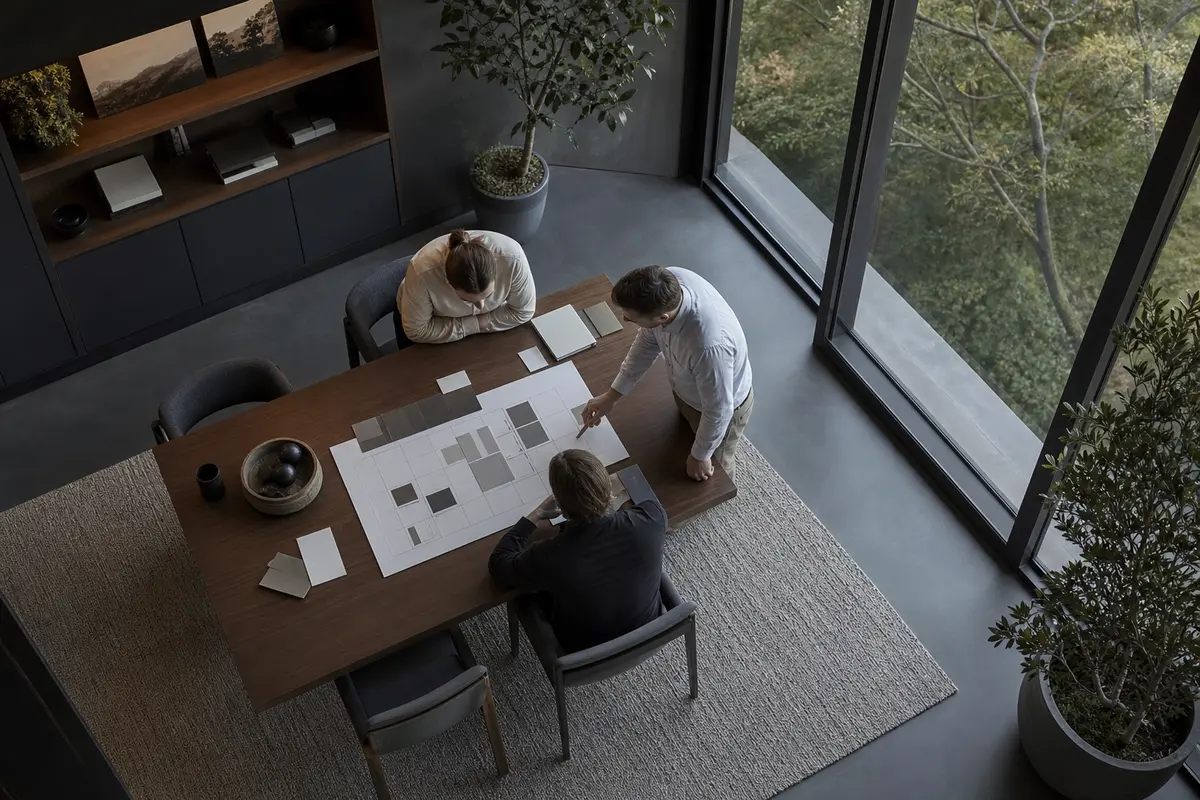 Editorial marketing planning scene for Canton, Connecticut