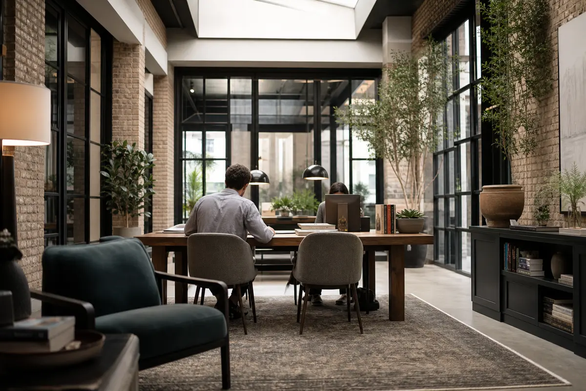 Editorial marketing planning scene for AI SEO in South Windsor, Connecticut
