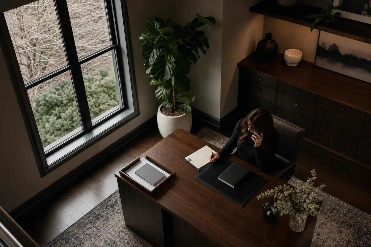 Editorial intake planning scene for Lead Attribution in Suffield, Connecticut