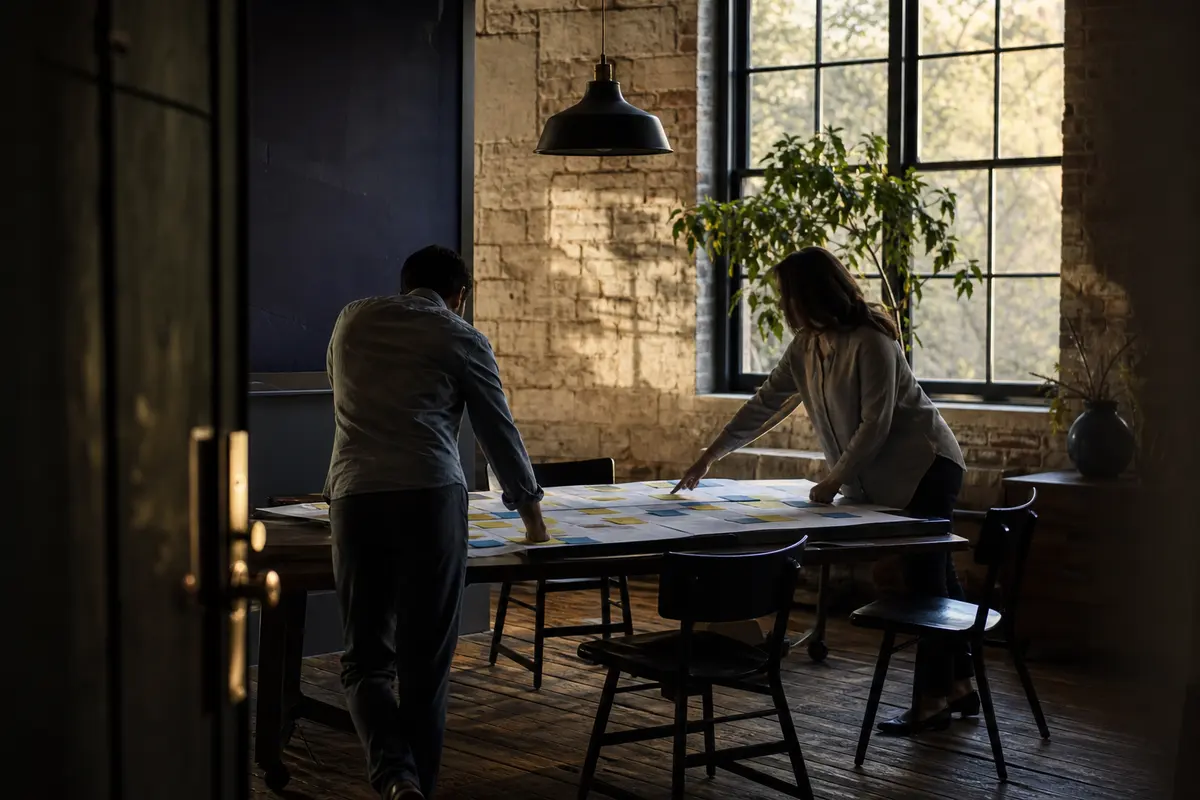 Editorial marketing planning scene for Clinton, Connecticut