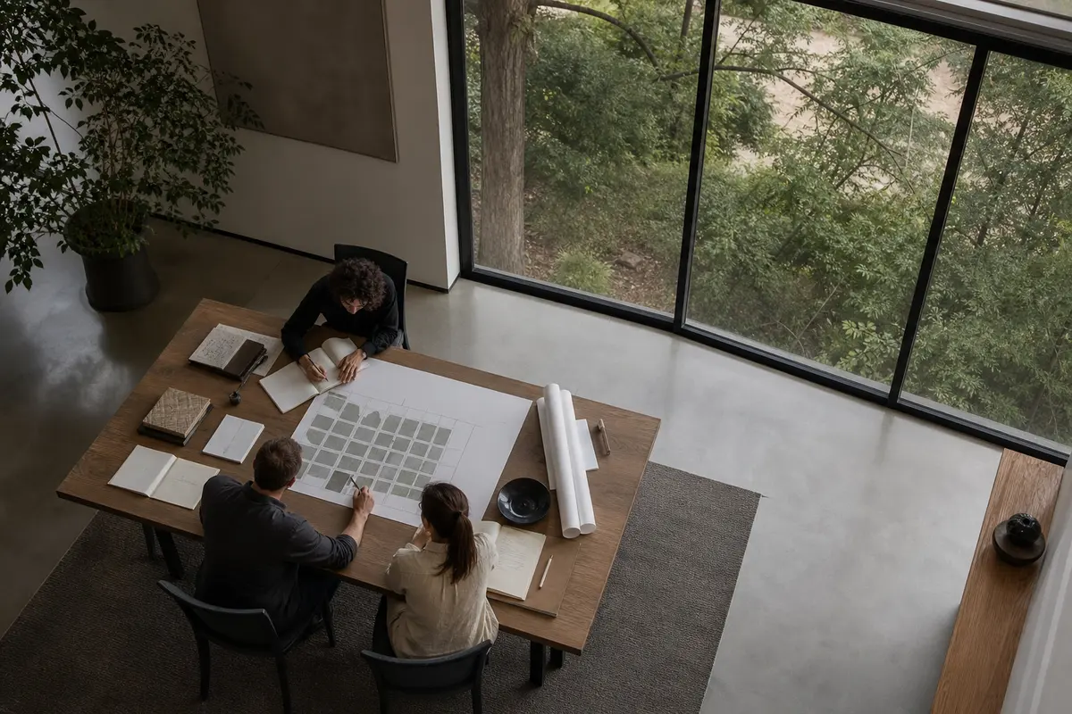 Editorial marketing planning scene for Essex, Connecticut