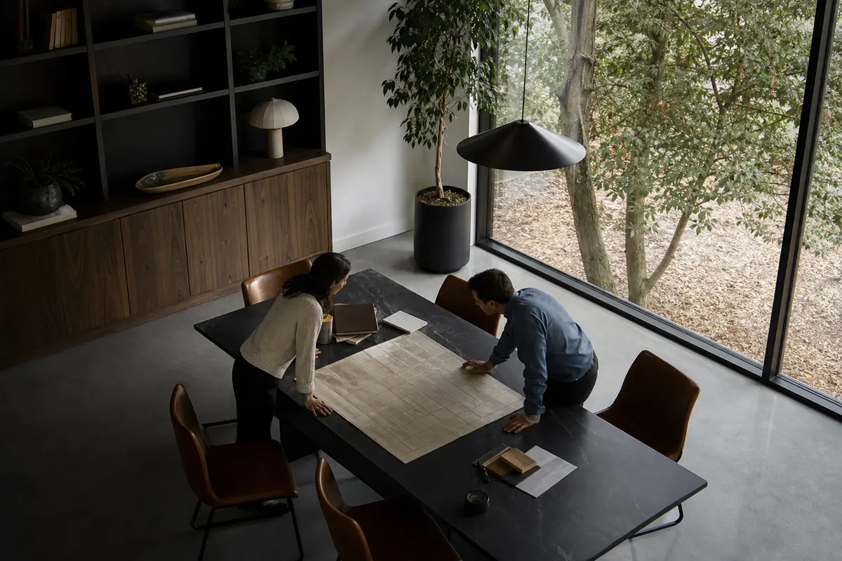 Editorial marketing planning scene for Reputation & Reviews in Woodbury, Connecticut