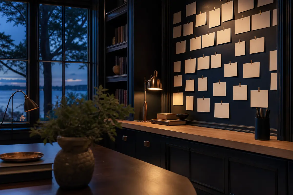 Editorial marketing planning scene for Guilford, Connecticut