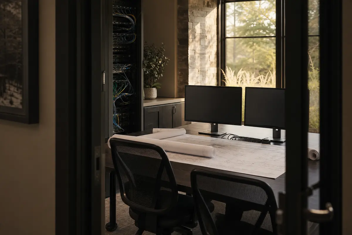 Editorial platform planning scene for Dedicated Hosting in Lebanon, Connecticut