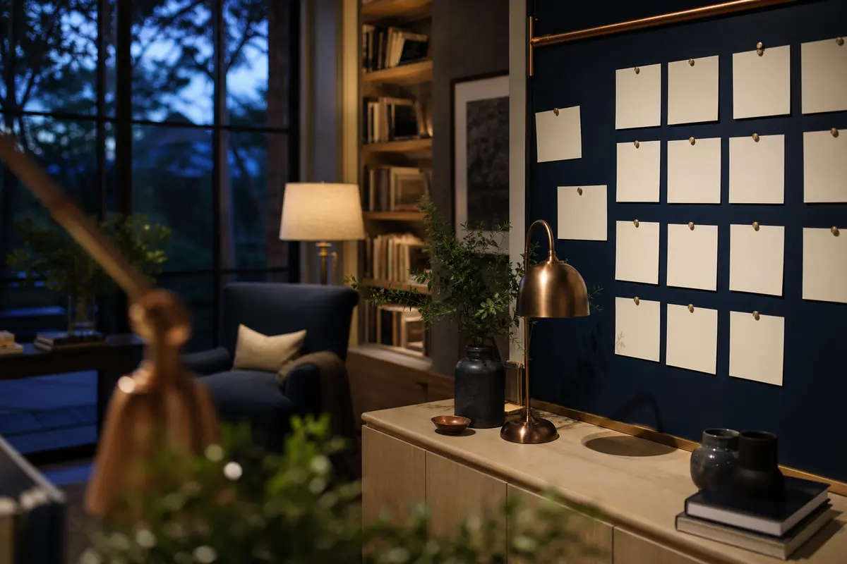Editorial marketing planning scene for AI SEO in Greenwich, Connecticut