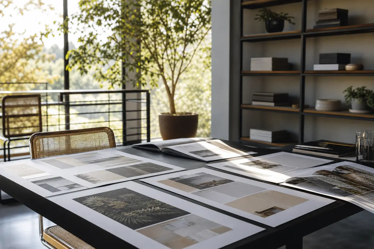 Editorial marketing planning scene for Wilton, Connecticut