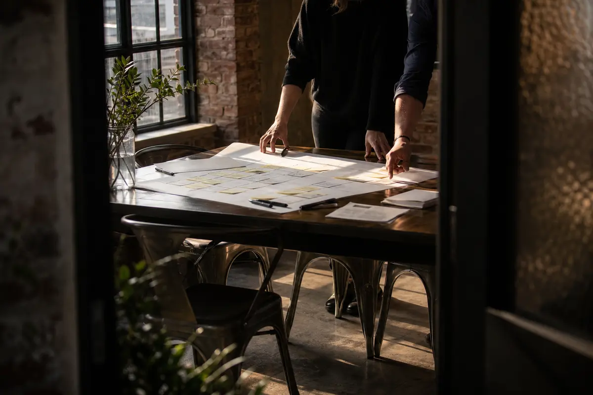 Editorial marketing planning scene for New Britain, Connecticut