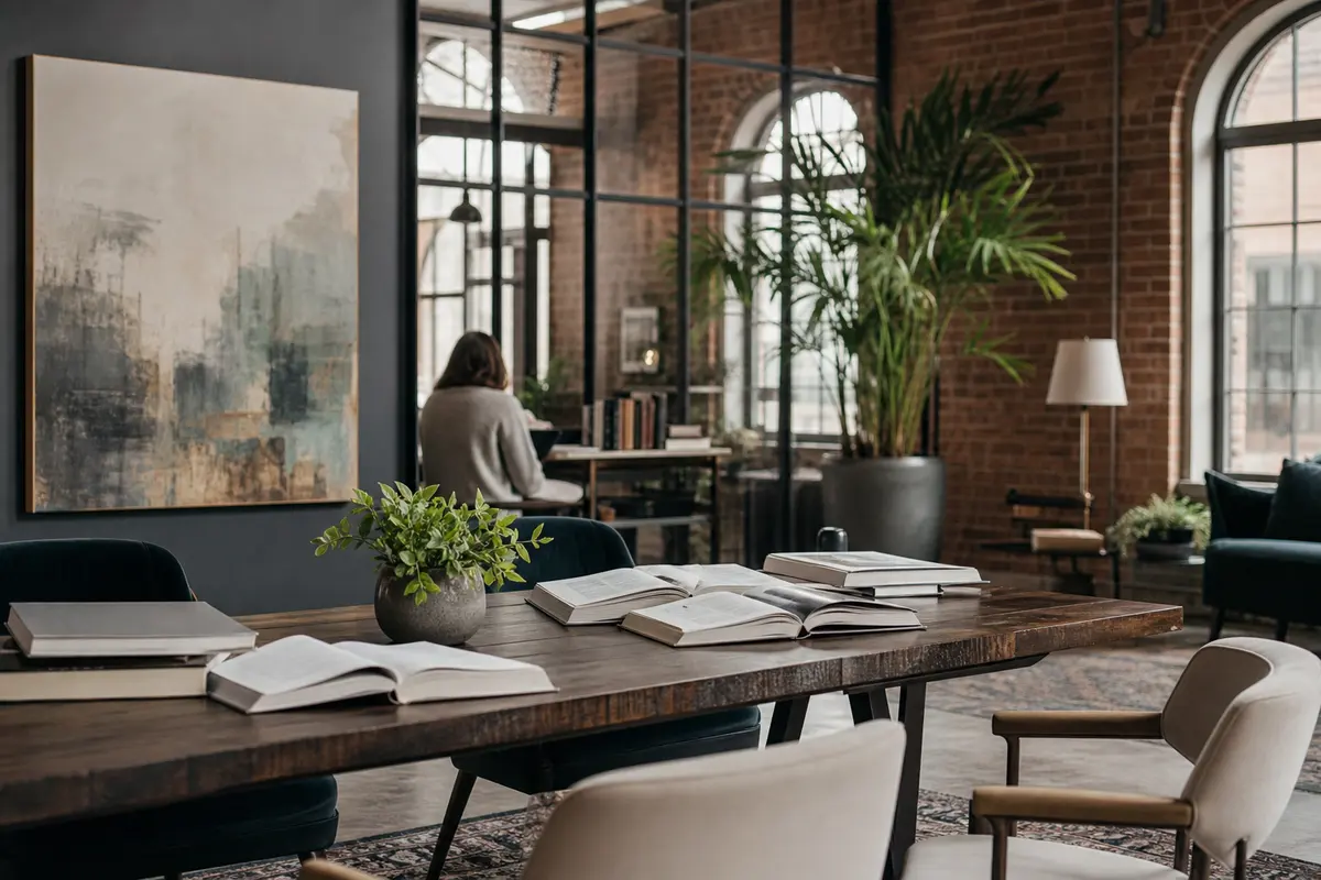 Editorial marketing planning scene for New London, Connecticut