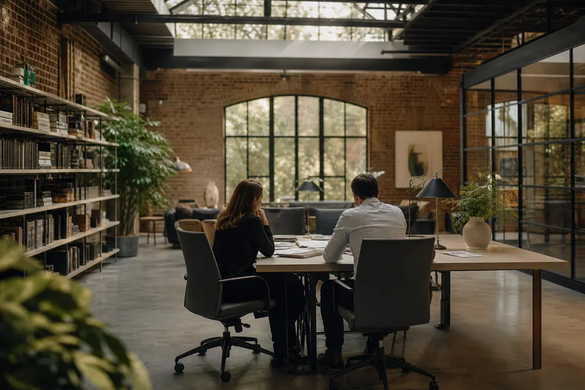Editorial marketing planning scene for Noroton, Connecticut