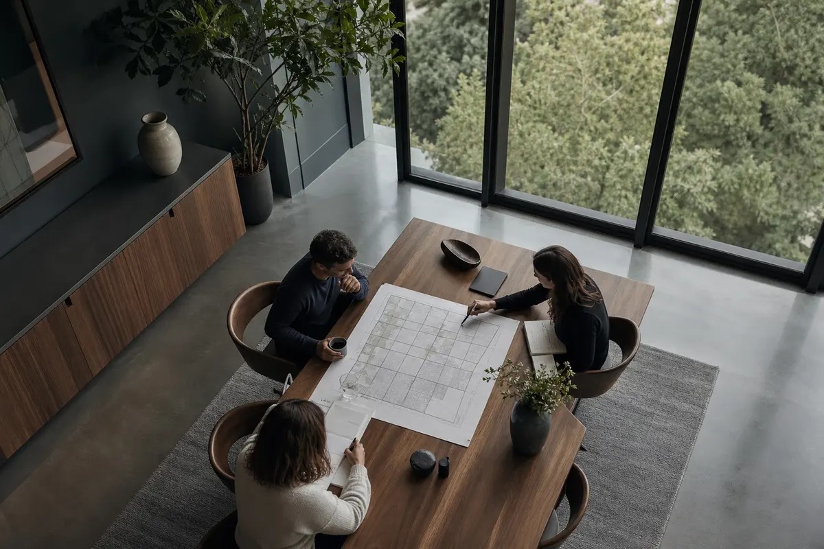 Editorial marketing planning scene for Orange, Connecticut