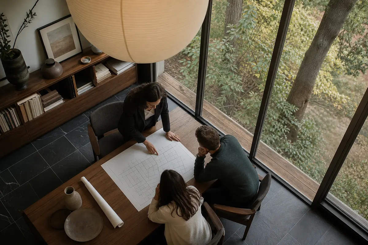 Editorial marketing planning scene for AI SEO in Putnam, Connecticut