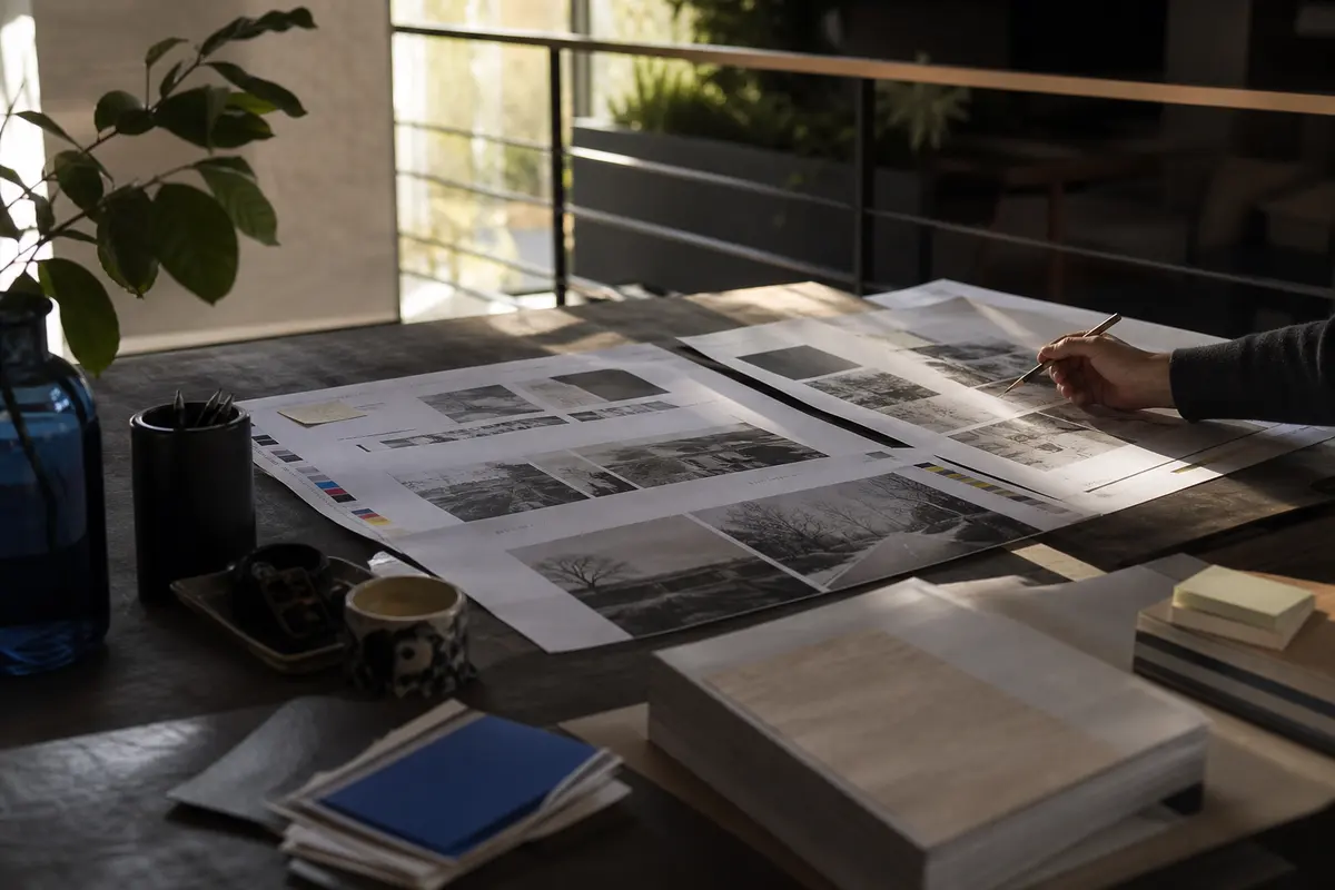 Editorial marketing planning scene for Southwood Acres, Connecticut