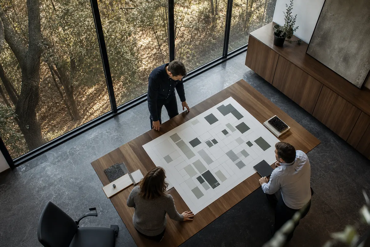 Editorial marketing planning scene for Staples, Connecticut