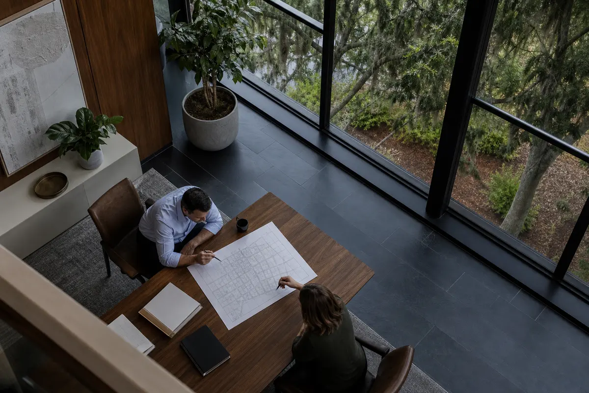 Editorial marketing planning scene for AI SEO in Willimantic, Connecticut